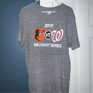 Gray Beltway Series 2019 T-Shirt - Baltimore Orioles vs Washington Nationals
